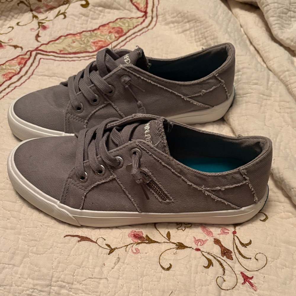 Gray Canvas Sneakers